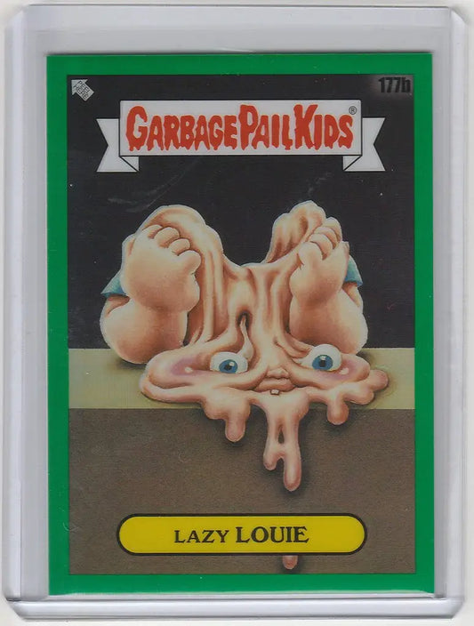 Grotesque cartoon face made of feet in 2022 Chrome Garbage Pail Kids GPK Series 5