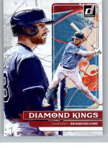 Brandon Lowe baseball card from 2022 Donruss Diamond Kings with original gloss finish