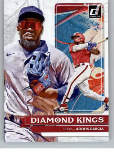 Adolis Garcia 2022 Donruss Diamond Kings baseball card with original gloss finish