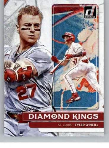 Tyler O’Neill baseball card from 2022 Donruss Diamond Kings with original gloss features