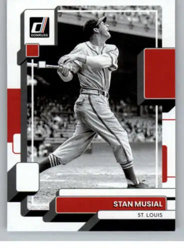 Stan Musial baseball card from 2022 Donruss #223 with original gloss finish