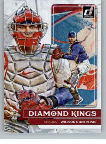 Willson Contreras 2022 Donruss Diamond Kings baseball card with original gloss finish