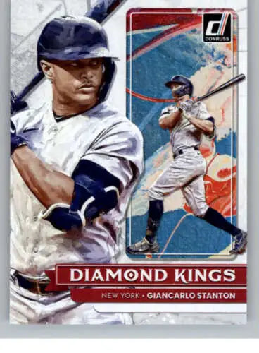 Giancarlo Stanton baseball card from 2022 Donruss Diamond Kings with original gloss finish