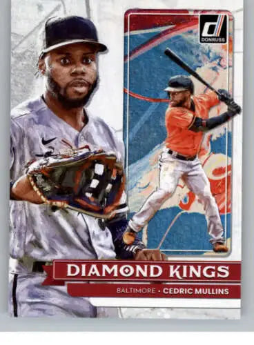 Cedric Mullins 2022 Donruss Diamond Kings baseball card with original gloss finish