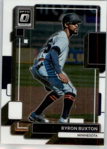 Byron Buxton baseball card from 2022 Donruss Optic with original gloss finish