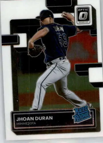 Jhoan Duran 2022 Donruss Optic #126 baseball card with original gloss rated rookie design