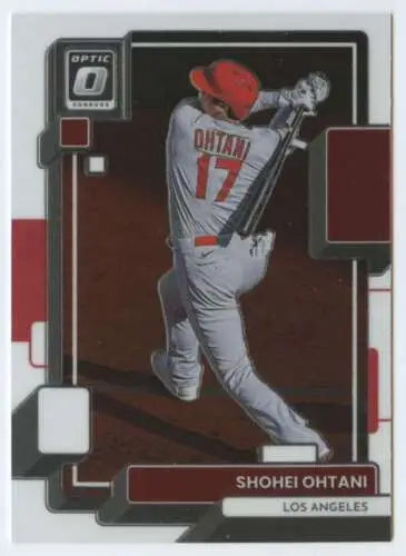 2022 Donruss Optic #141 Shohei Ohtani baseball card with original gloss finish