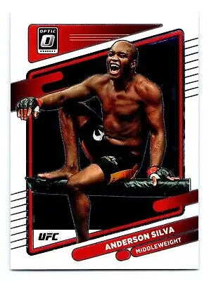 Anderson Silva trading card from 2022 Donruss Optic UFC #27 collectible set