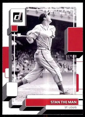 Stan Musial baseball card from 2022 Donruss St. Louis Cardinals #223, text-align center