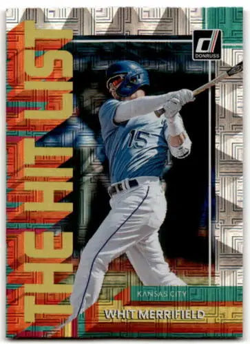 Whit Merrifield 2022 Donruss Hit List Vector baseball card with original gloss finish