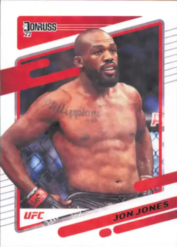 Jon Jones UFC trading card from 2022 Donruss UFC #12 in NM-MT condition