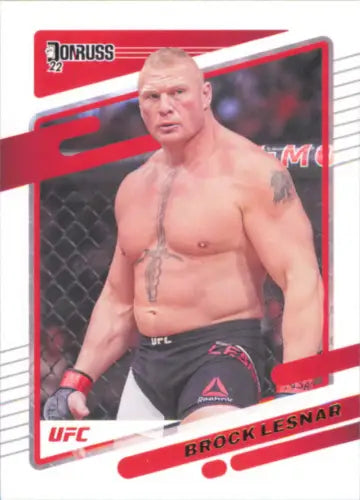 Brock Lesnar trading card from 2022 Donruss UFC #160 in NM-MT condition