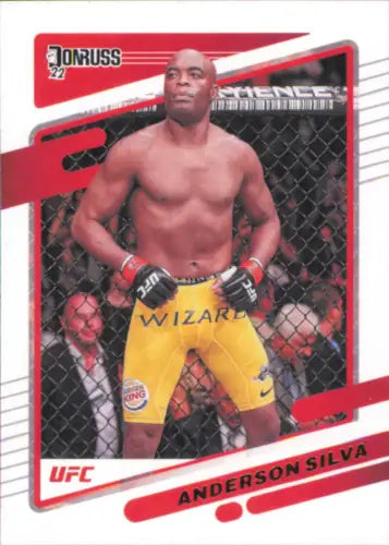 Anderson Silva UFC trading card from 2022 Donruss UFC #71 in NM-MT condition