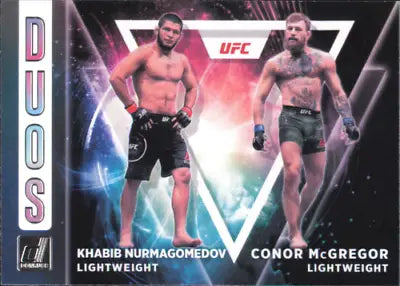 2022 Donruss UFC Duos #8 Conor McGregor Khabib Nurmagomedov trading card NM-MT