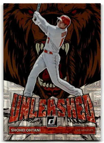 Shohei Ohtani 2022 Donruss Unleashed Vector baseball card with original gloss finish