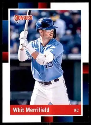 Whit Merrifield baseball card from 2022 Donruss Retro 1988 Kansas City Royals #250