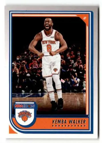 Kemba Walker New York Knicks basketball card 2022 Hoops Original Gloss Knicks Basketball Cards