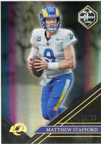 2022 Limited Gold Spotlight #51 Matthew Stafford Los Angeles Rams Card NM-MT /99