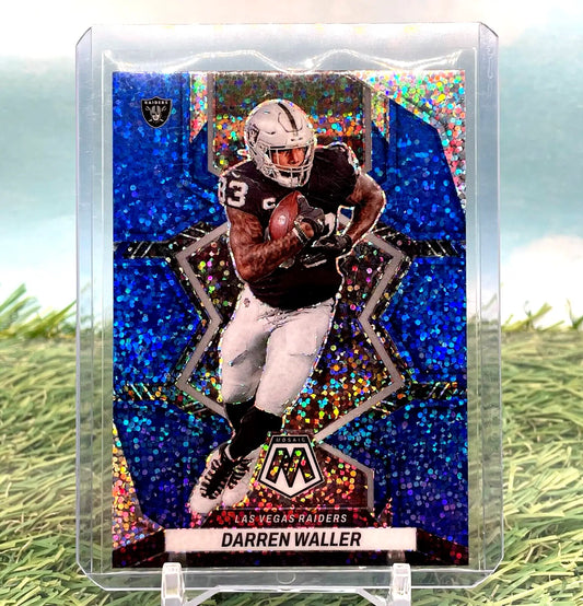 Darren Waller 2022 Mosaic Blue Sparkle SP Prizm card Las Vegas Raiders collectible