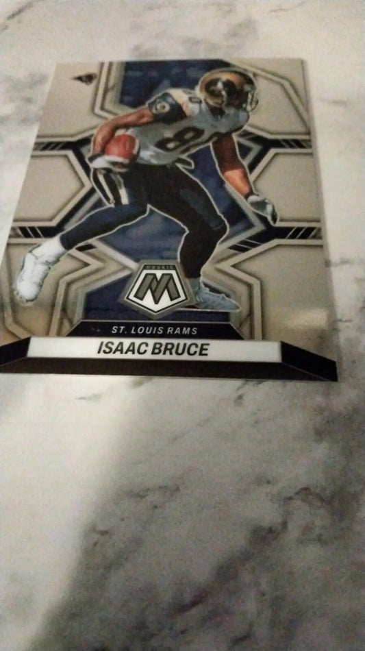 Isaac Bruce football card from 2022 Mosaic Football Base #242 - St. Louis Rams