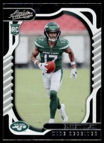 Garrett Wilson rookie card from 2022 Panini Absolute, featuring original gloss finish