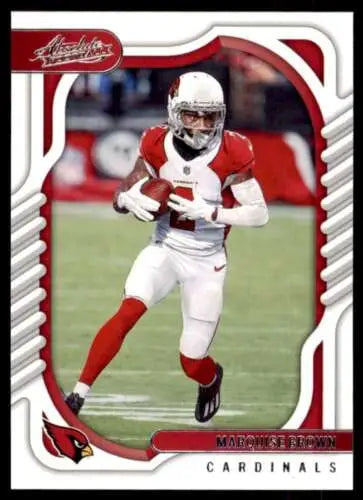 Marquise Brown football card from 2022 Panini Absolute with original gloss finish