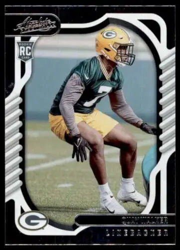 Green Bay Packers Quay Walker in practice gear, showcasing original gloss from Panini Absolute