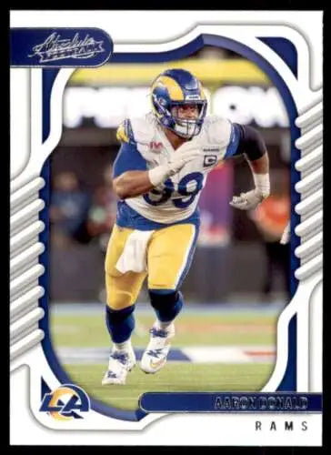 2022 Panini Absolute #36 Aaron Donald football card featuring original gloss finish