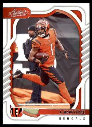 Ja’Marr Chase 2022 Panini Absolute football card, Near Mint condition, Bengals original gloss