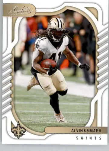 Alvin Kamara 2022 Panini Absolute football card in near mint condition with original gloss