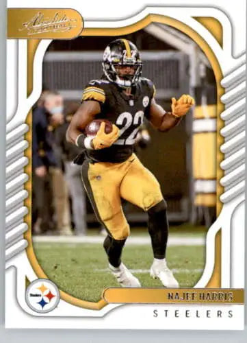 Najee Harris 2022 Panini Absolute football card with original gloss and NM-MT condition