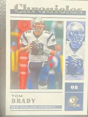 Tom Brady football card from 2022 Panini Chronicles Football - New England Patriots Base Set