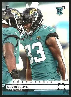 Devin Lloyd football card from 2022 Panini Chronicles Photogenic #49 Jaguars Rookie