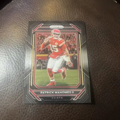 Patrick Mahomes II 2022 Panini Chronicles Black Prizm Parallel football card Kansas City Chiefs