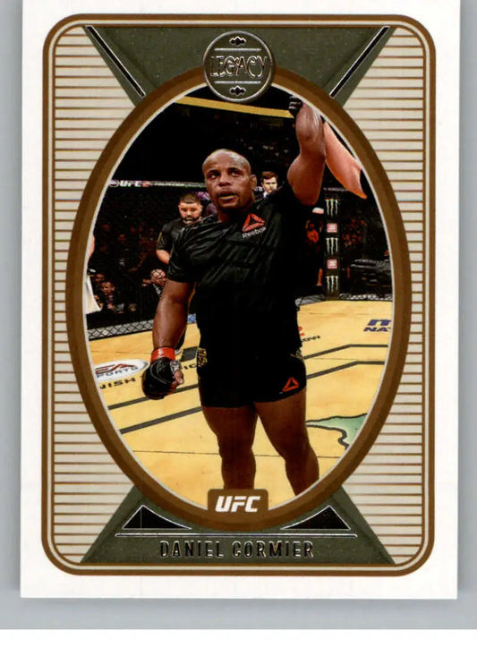 UFC trading card of Daniel Cormier celebrating, Panini Chronicles UFC #146