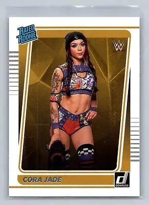 Cora Jade wrestling card from 2022 Panini Chronicles WWE #118 collectible series