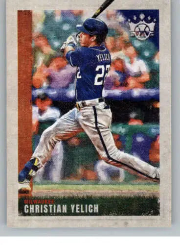 2022 Panini Diamond Kings #129 Christian Yelich baseball card original gloss NM-MT