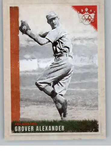 Grover Alexander baseball card from 2022 Panini Diamond Kings with original gloss finish