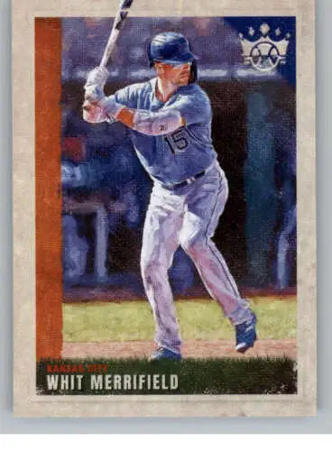 2022 Panini Diamond Kings #29 Whit Merrifield baseball card with original gloss Royals