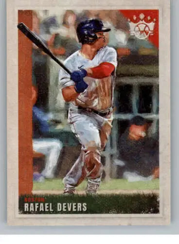 2022 Panini Diamond Kings Rafael Devers baseball card with original gloss, Red Sox