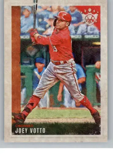 Joey Votto baseball card from 2022 Panini Diamond Kings with original gloss and NM-MT condition