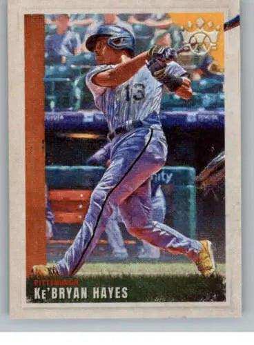 Ke’Bryan Hayes baseball card from 2022 Panini Diamond Kings with original gloss finish