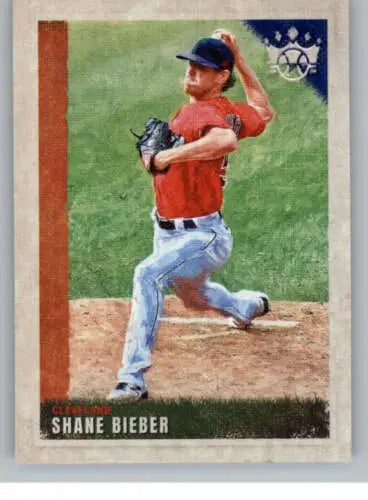 2022 Panini Diamond Kings #46 Shane Bieber baseball card with original gloss finish