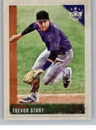 2022 Panini Diamond Kings #52 Trevor Story baseball card with original gloss finish