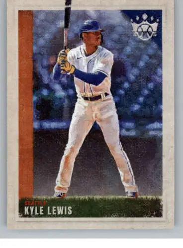 2022 Panini Diamond Kings Kyle Lewis baseball card with original gloss NM-MT Mariners