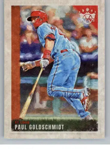 2022 Panini Diamond Kings Paul Goldschmidt baseball card with original gloss finish