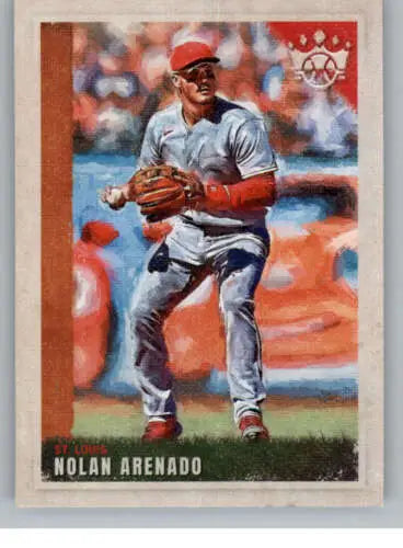 Nolan Arenado baseball card from 2022 Panini Diamond Kings with original gloss finish