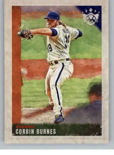 Corbin Burnes 2022 Panini Diamond Kings baseball card featuring original gloss finish