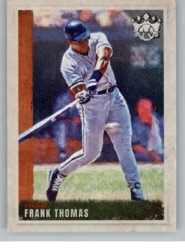 Frank Thomas baseball card from 2022 Panini Diamond Kings featuring original gloss design