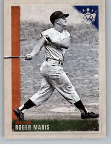 Roger Maris baseball card from 2022 Panini Diamond Kings with original gloss finish